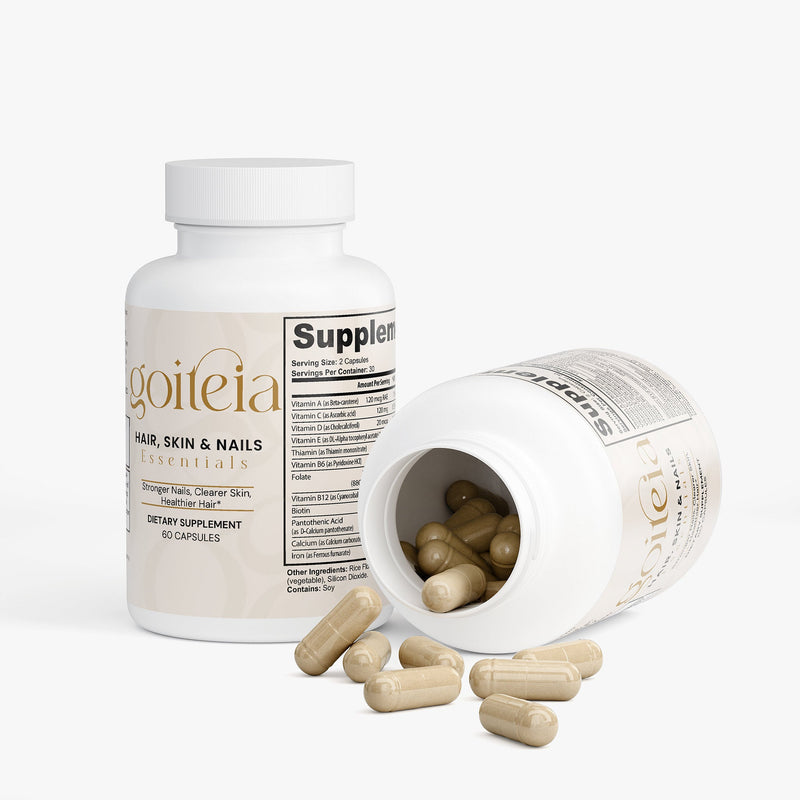 Goiteia Goiteia Hair, Skin and Nails Essentials 60 caps Vitamins & Minerals White Smoke