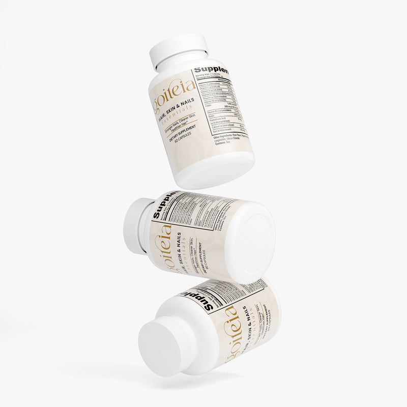 Goiteia Goiteia Hair, Skin and Nails Essentials 60 caps Vitamins & Minerals White Smoke