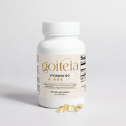 Goiteia Goiteia Vitamin D3 2,000 IU 100 softgels Vitamins & Minerals Light Gray
