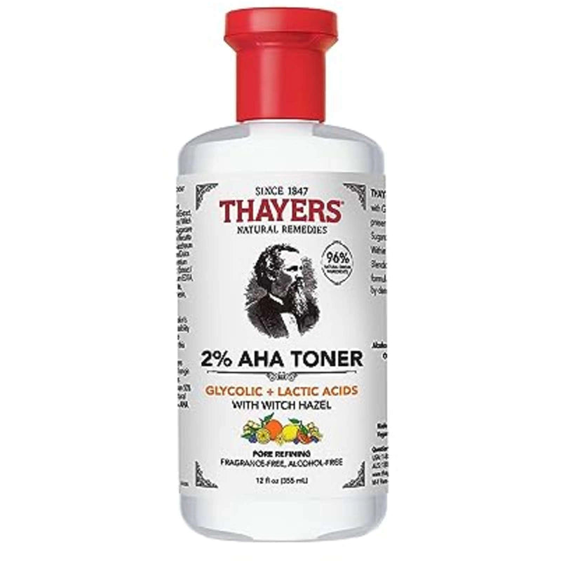 Thayers Thayer's Exfoliating 2% AHA Toner 12oz Toners White Smoke