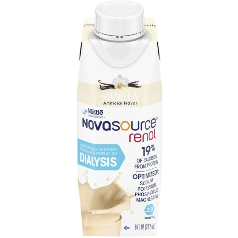 Nestle Nestlé Novasource® Renal – Vanilla Flavor (8 fl oz, 24/Case) Beverages White Smoke