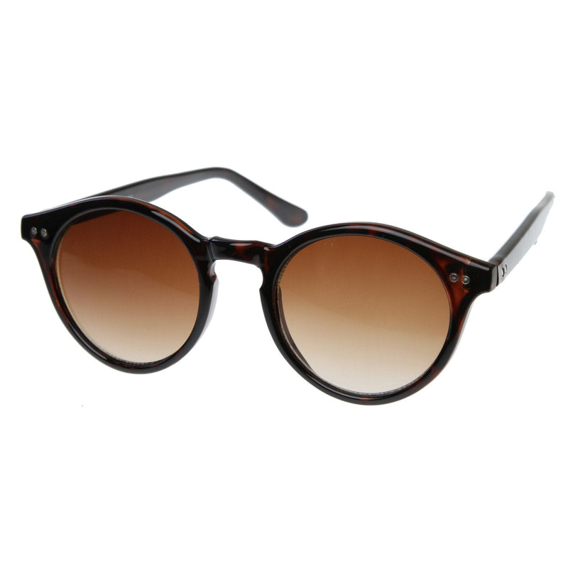 zeroUV Vintage Inspired Key Hole Round Spectacles P3 Sunglasses 7055 Sunglasses White Smoke Tortoise Amber,Shiny Black Smoke,Green Smoke,Yellow Smoke,Smoke,Black Green,Tortoise Green,Matte Black Lavender