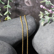 Bids.com 14k Yellow Gold Forsantina Lite Cable Link Chain 1.9mm Necklaces Gray 16 / Yellow Gold,18 / Yellow Gold,20 / Yellow Gold