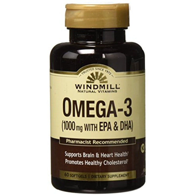 Windmill Windmill Natural Omega III Epadha Softgels 60Ct Vitamins & Supplements White Smoke
