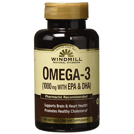 Windmill Windmill Natural Omega III Epadha Softgels 60Ct Vitamins & Supplements White Smoke