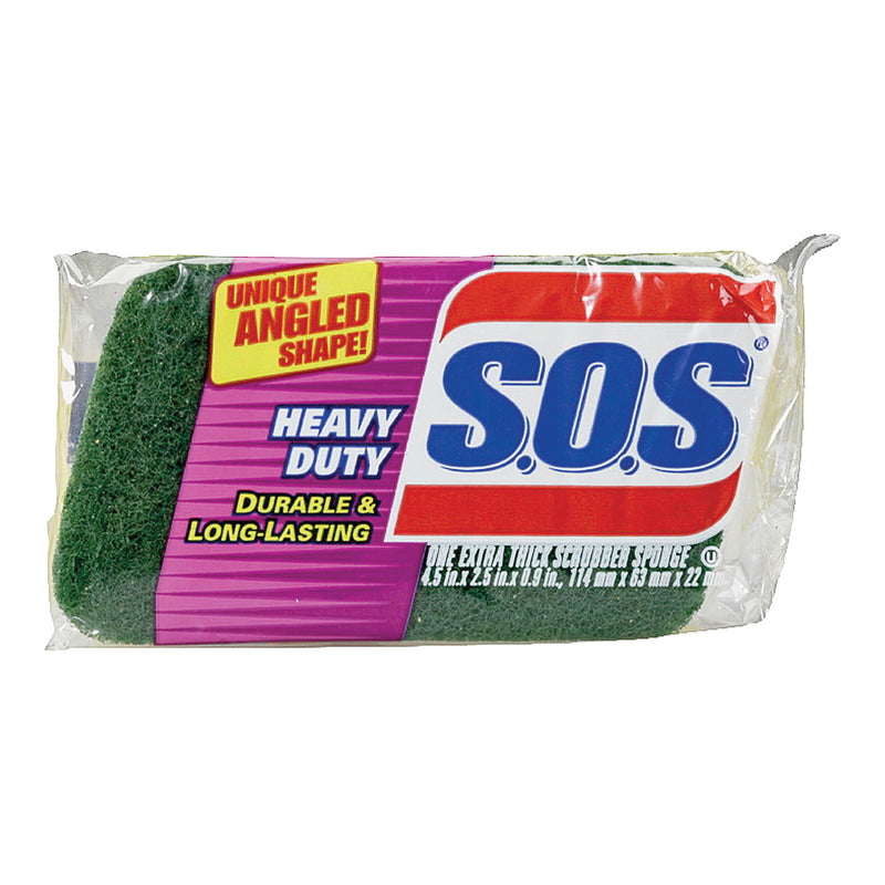 SOS SOS Heavy Duty Thick Scrubber Sponge Sponges & Scouring Pads White Smoke