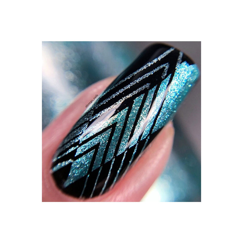 UberChic Beauty Art Deco Elegance Stamping Plate Black