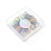 Lunautics Sorbet Sparkle - Faux Mink Glam Glitter & Rhinestone Glitter Lashes False Eyelashes Lavender