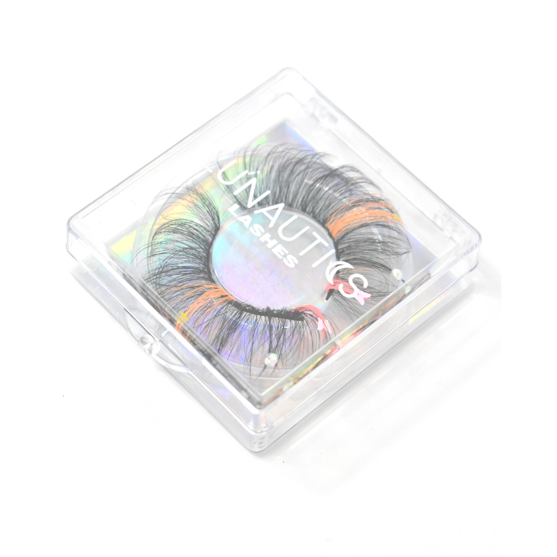 Lunautics Sorbet Sparkle - Faux Mink Glam Glitter & Rhinestone Glitter Lashes False Eyelashes Lavender