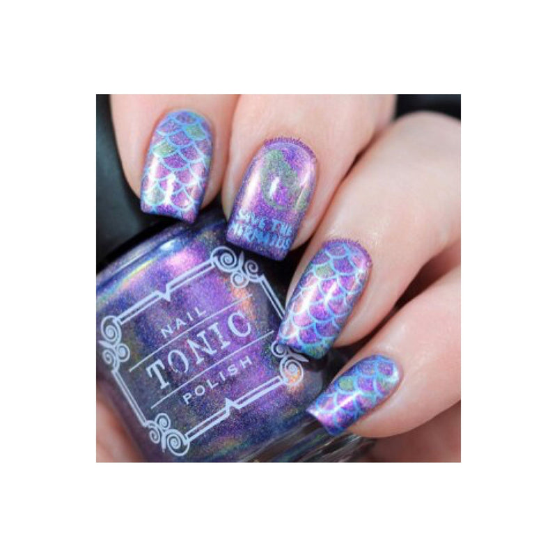 UberChic Beauty Mermaid Life Stamping Plate Gray