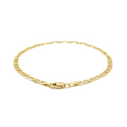 Bids.com 3.2mm 14k Yellow Gold Mariner Link Anklet Accessories White Smoke 10 / Yellow Gold