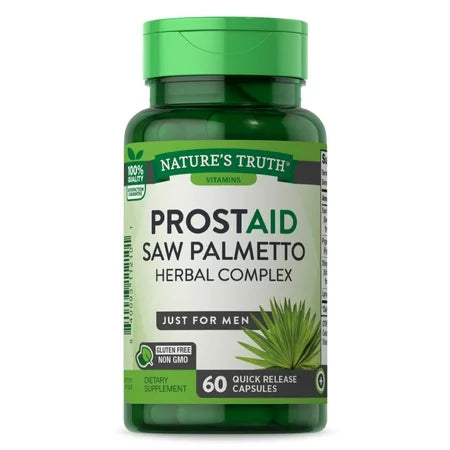 Nature's Truth Nature s Truth Prostaid | 60 Capsules | Prostate Health Supplement for Men | Saw Vitamins & Supplements White Smoke