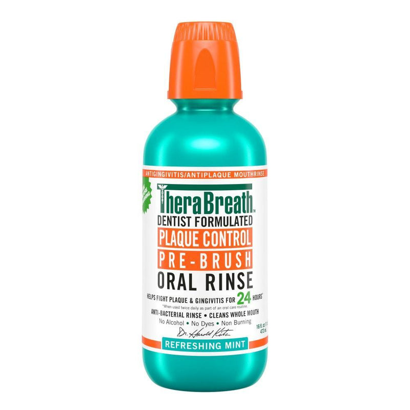Therabreath Therabreath Plaque Control Pre-Brush Oral Rinse - Refreshing Mint Flavor Oral Care White Smoke