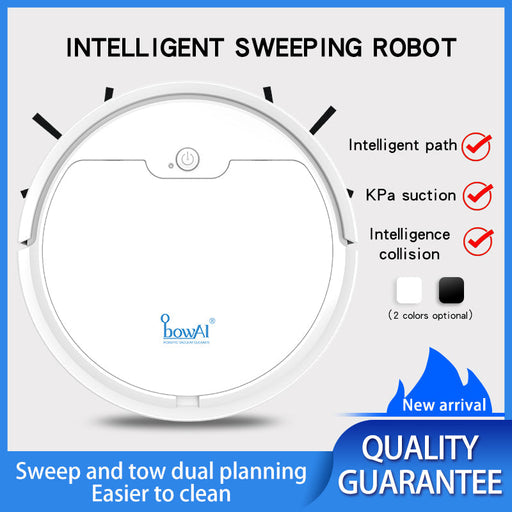 SmartPursue™ Robot Vacuum Cleaner – Smart Automatic Floor Sweeper Vacuum Cleaner White Smoke Black,White