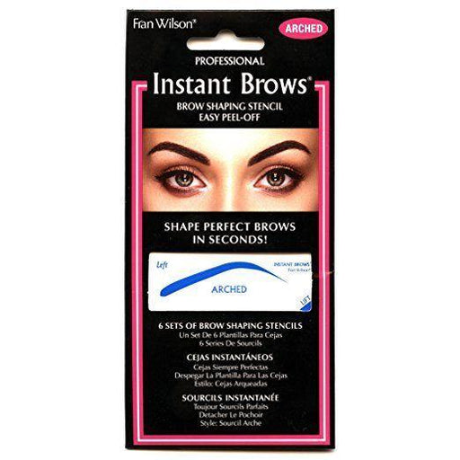 0 FRAN WILSON Instant Brows Brow Shaping Stencil (ARCHED) Lash & Brow Growth Treatments Black