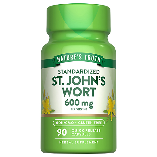 Nature's Truth Nature's Truth Standardized St. John's Wort 300 Mg Quick Release Capsules - 90ct Vitamins & Supplements White Smoke