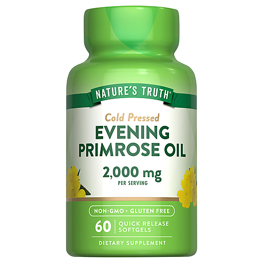 Nature's Truth NT  Evening Primrose Gc 2,000mg Cold 60 Vitamins & Supplements White Smoke