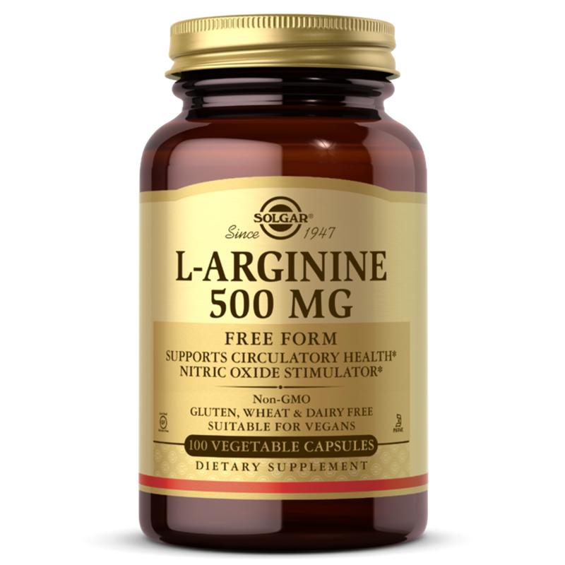Solgar Solgar L-Arginine 500 Mg - 100 Vegetable Capsules Vitamins & Supplements White Smoke