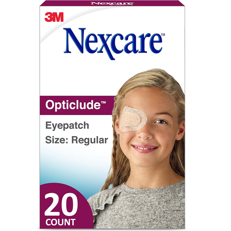 Nexcare Nexcare Opticlude Orthoptic Eye Patch, Regular Size, 20 Count First Aid White Smoke