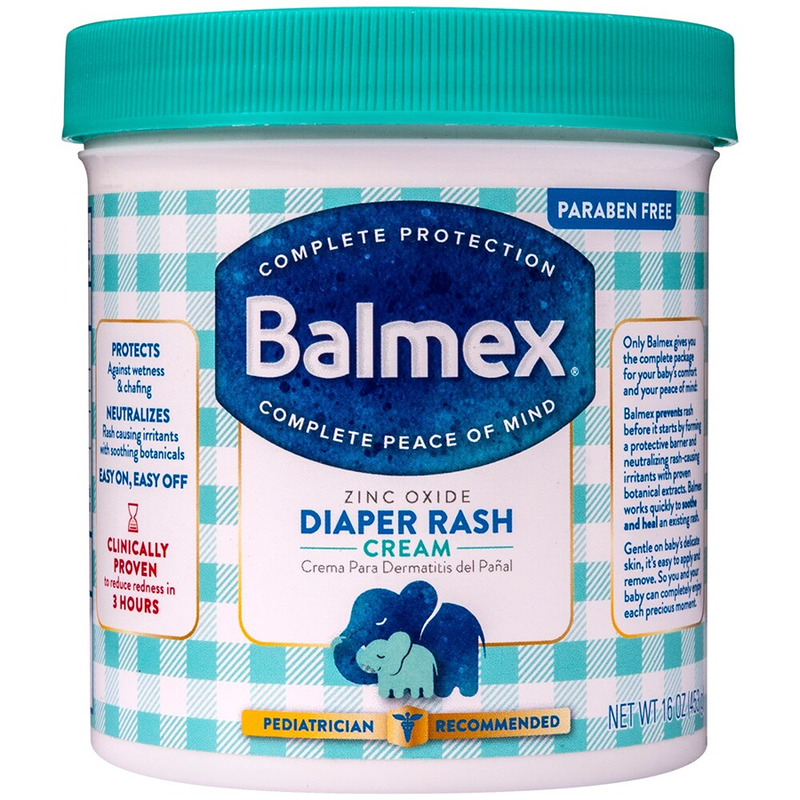 Balmex Balmex Complete Zinc Oxide Protection Diaper Rash Cream - 16 Oz Diaper Rash Treatments White Smoke