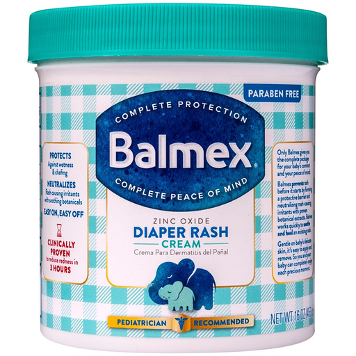 Balmex Balmex Complete Zinc Oxide Protection Diaper Rash Cream - 16 Oz Diaper Rash Treatments White Smoke