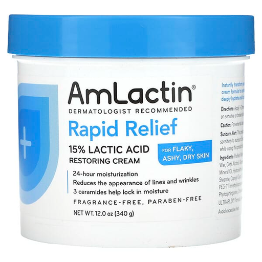 AmLactin AmLactin Rapid Relief Moisturizing Cream - 12 Oz Bath & Body White Smoke