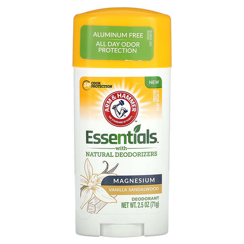Arm & Hammer Arm & Hammer Essentials Crisp Magnesium Vanilla Sandalwood Natural Deodorant 2.5 Oz Deodorant White Smoke