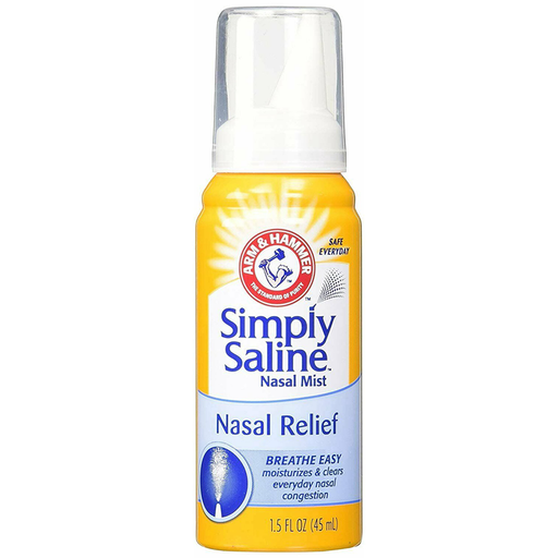 Arm & Hammer Arm & Hammer Simply Saline, Sterile Nasal Mist, Original 1.5 Oz Respiratory Care White Smoke