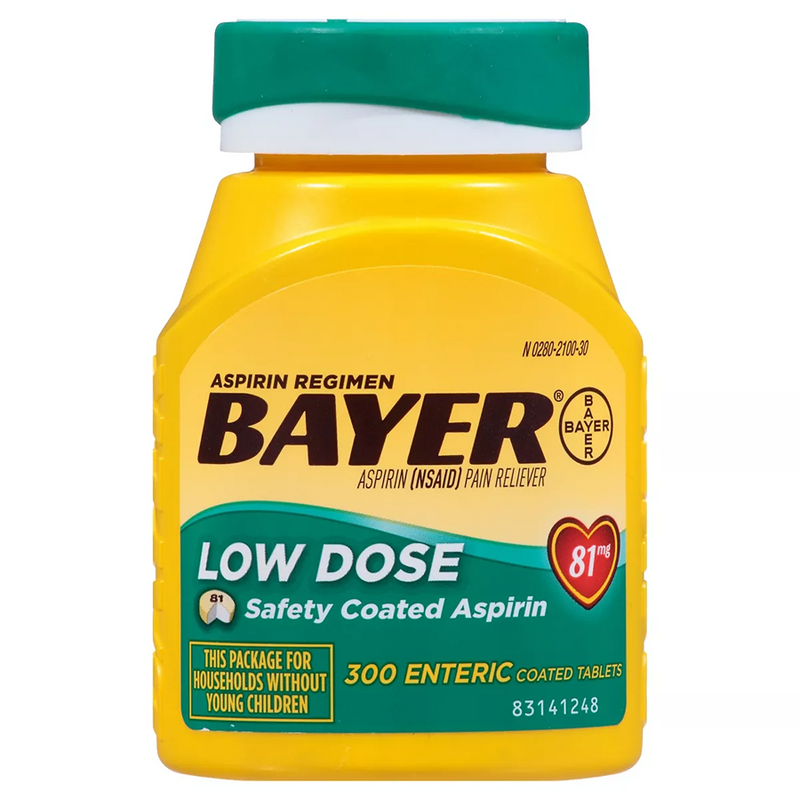 Bayer Bayer Aspirin 81Mg Enteric Coated Tablets 300Ct Health & Beauty White Smoke