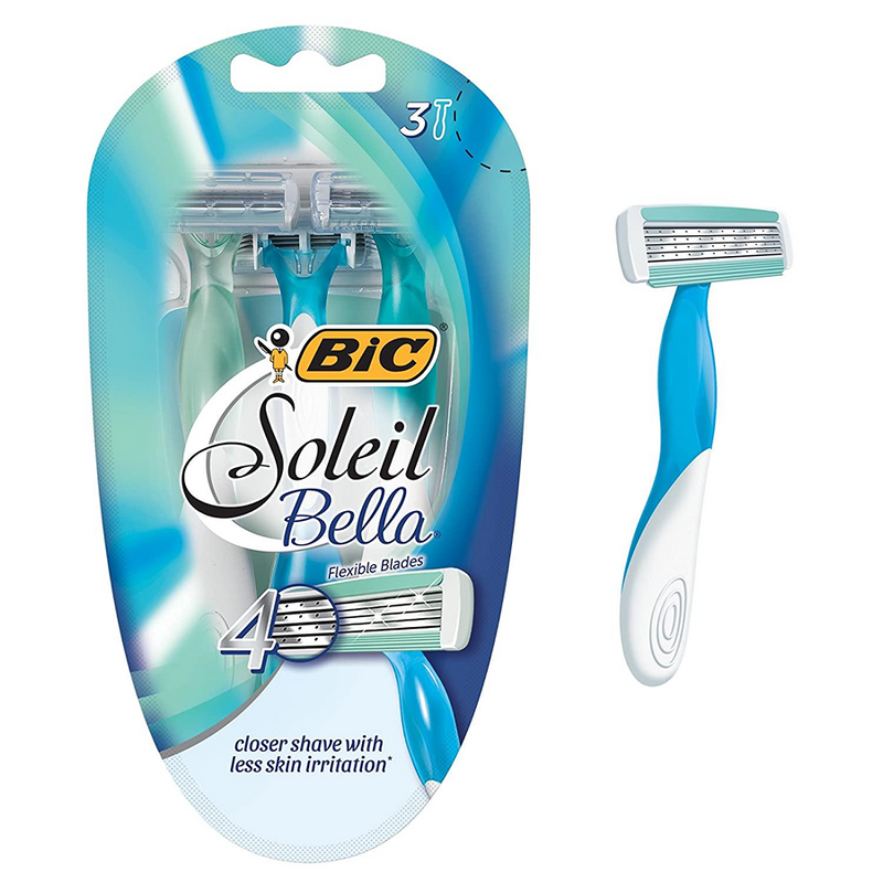 BiC BiC Soleil Comfort 4-Blade Women's Disposable Razors Shaving & Grooming White Smoke