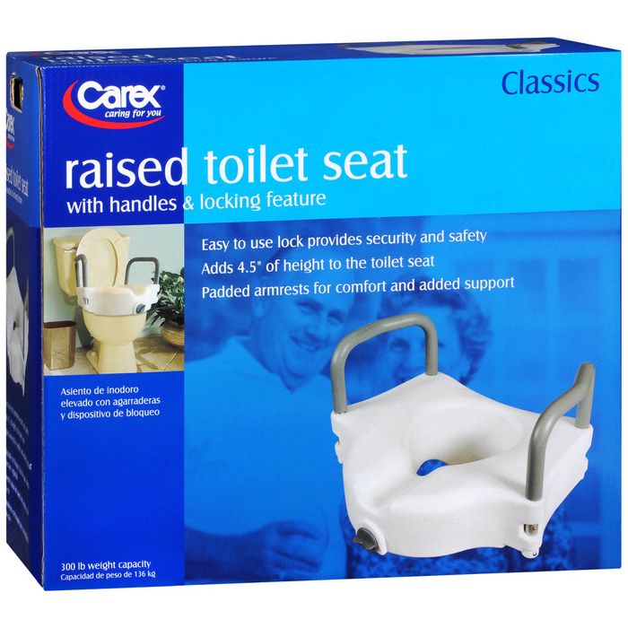 Carex Carex Raised Toilet Seat With Arms Mobility & Accessibility Deep Sky Blue