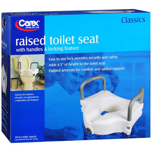 Carex Carex Raised Toilet Seat With Arms Mobility & Accessibility Deep Sky Blue