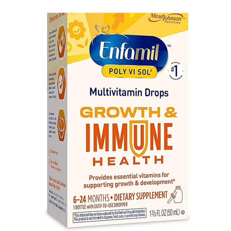 Enfamil Enfamil Poly-Vi-Sol Liquid Multivitamin Supplement Drops - 1.69 Oz Vitamins & Supplements White Smoke