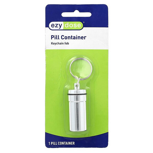 Ezy Dose Ezy Dose Pill Container Keychain Fob Health & Beauty Yellow Green