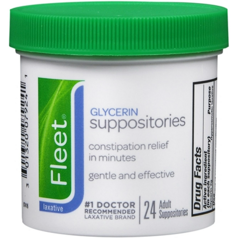Fleet Fleet® Glycerin Suppositories for Adults - 24 Count - Fast Constipation Relief Medicine & Drugs Lavender