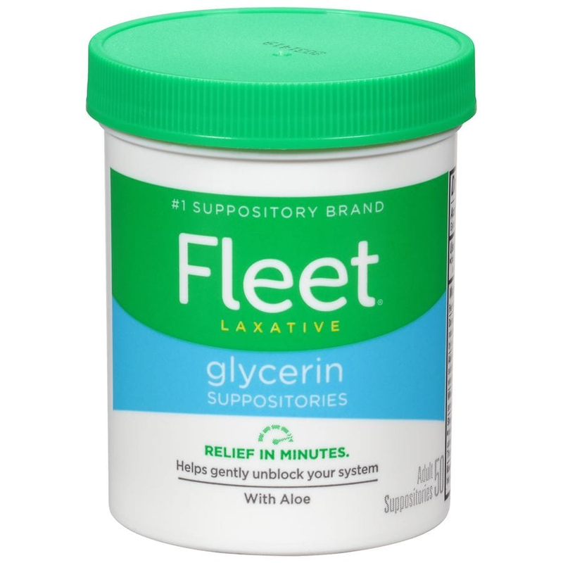 Fleet Fleet Laxative Glycerin Suppositories For Adult Constipation - 50ct Health & Beauty White Smoke