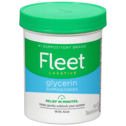Fleet Fleet Laxative Glycerin Suppositories For Adult Constipation - 50ct Health & Beauty White Smoke