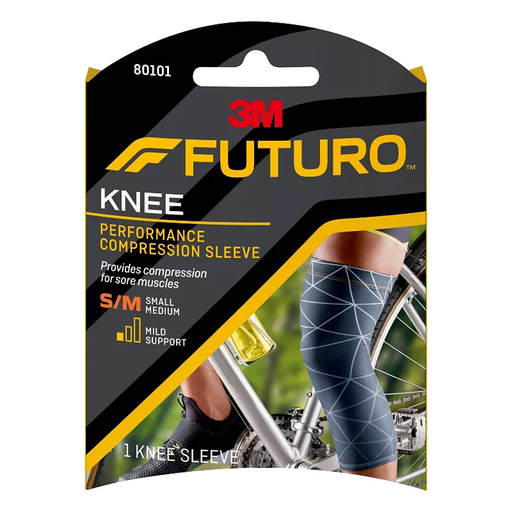 Futuro Futuro Performance Compression Knee Sleeve - Small/Medium Supports & Braces Black