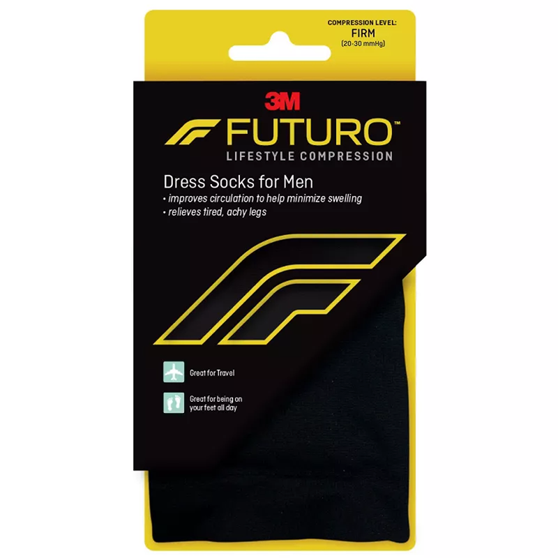 Futuro Futuro Restoring Dress Socks For Men Firm Medium Black Health & Beauty Black