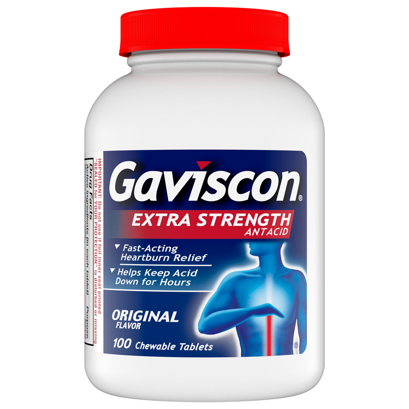 Gaviscon Gaviscon Antacid Extra Strength Original Flavor Chewable Tablets Health & Beauty Lavender