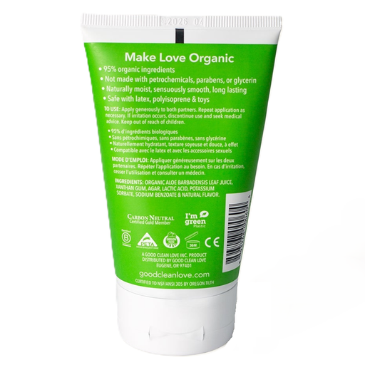 Good Clean Love Good Clean Love Almost Naked Organic Personal Lubricant, 4 Fl Oz Personal Lubricants White Smoke