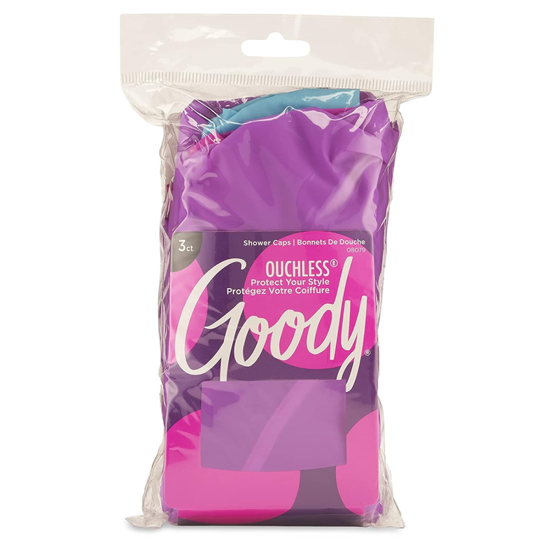 Goody Goody Shower Caps, Assorted Shower Caps White Smoke