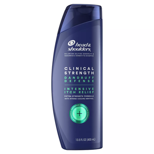 Head & Shoulders Head & Shoulders Clinical Strength Dandruff Defense Intensive Itch Relief Shampoo, 13.5 Fl Oz Shampoo Midnight Blue