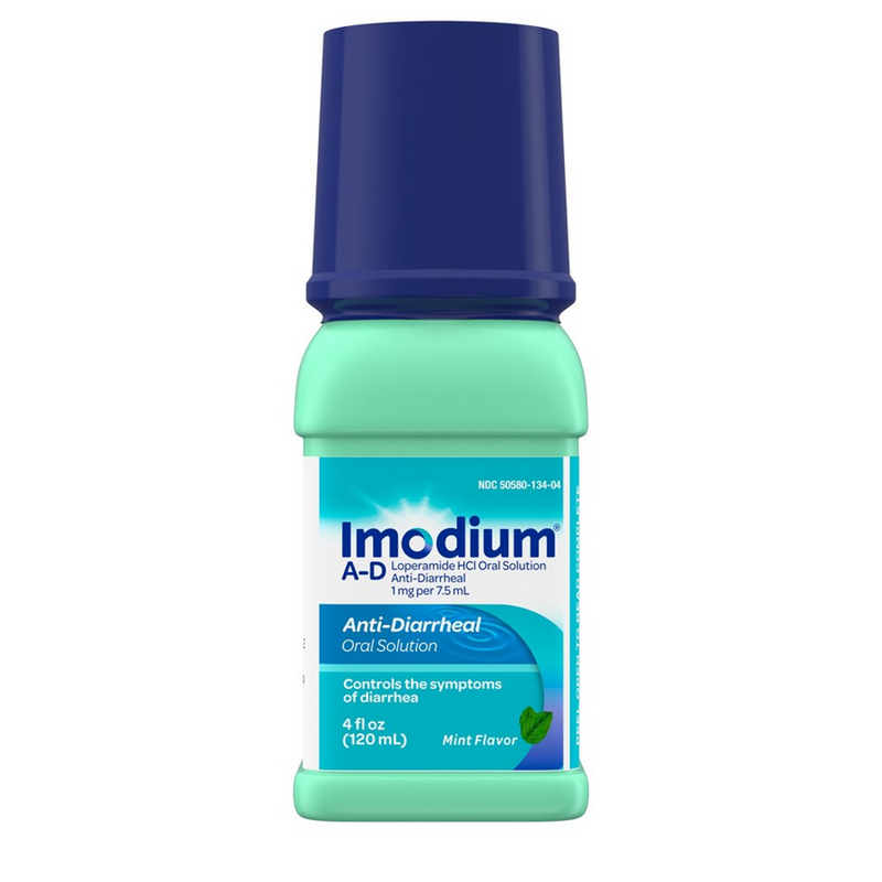 Imodium Imodium Oral  Solution Mint  Flavor Anti Diarrheal 4 Oz Medicine & Drugs Midnight Blue