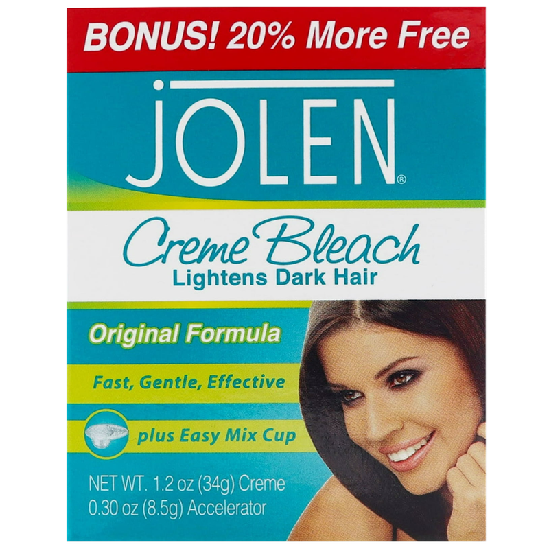 Jolen Jolen Creme Bleach Dark Hair Lightener Cream Original - 1.2 Oz Jar Health & Beauty Dark Cyan