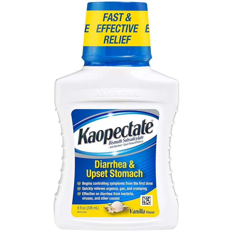 Kaopectate Kaopectate Vanilla Flavor Diarrhea & Upset Stomach 8 Fl Oz Bottle Health & Beauty White Smoke