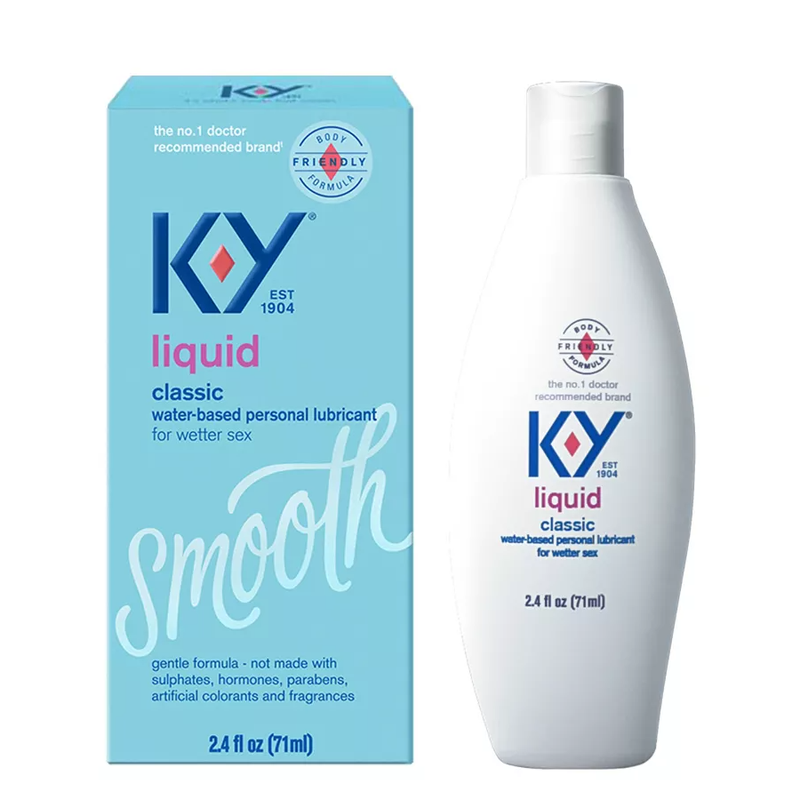 K-Y K-Y Personal Lubricant, Smooth, Classic, Liquid 2.4 Fl Oz Personal Lubricants White Smoke