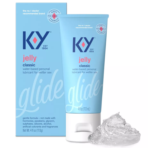K-Y K-Y Jelly Classic Water-Based Personal Lubricant For Wetter Sex 4 Oz Personal Lubricants White Smoke