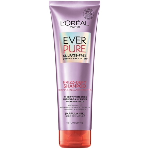 L'Oreal L'Oreal Ever Pure Shampoo, Sulfate Free, Frizz Defy, Marula Oil 8.5 Fl Oz Shampoo White Smoke