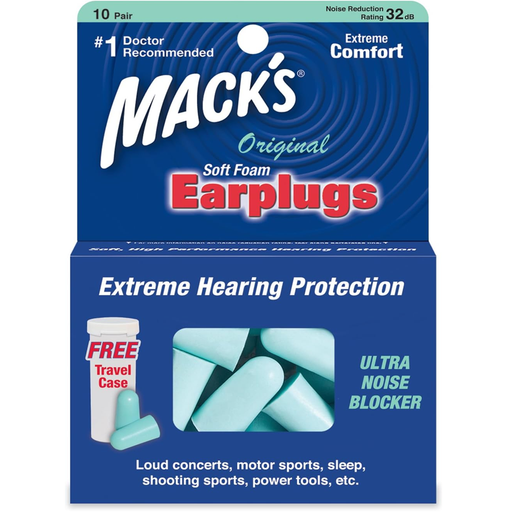 Mack's Mack's Original Soft Foam Earplugs 10 Pair Earplugs Dark Slate Blue